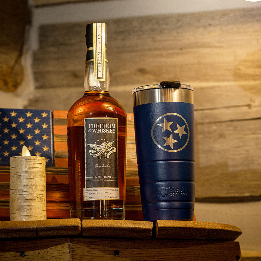 22 oz Tumbler - Tennessee Laser Tristar