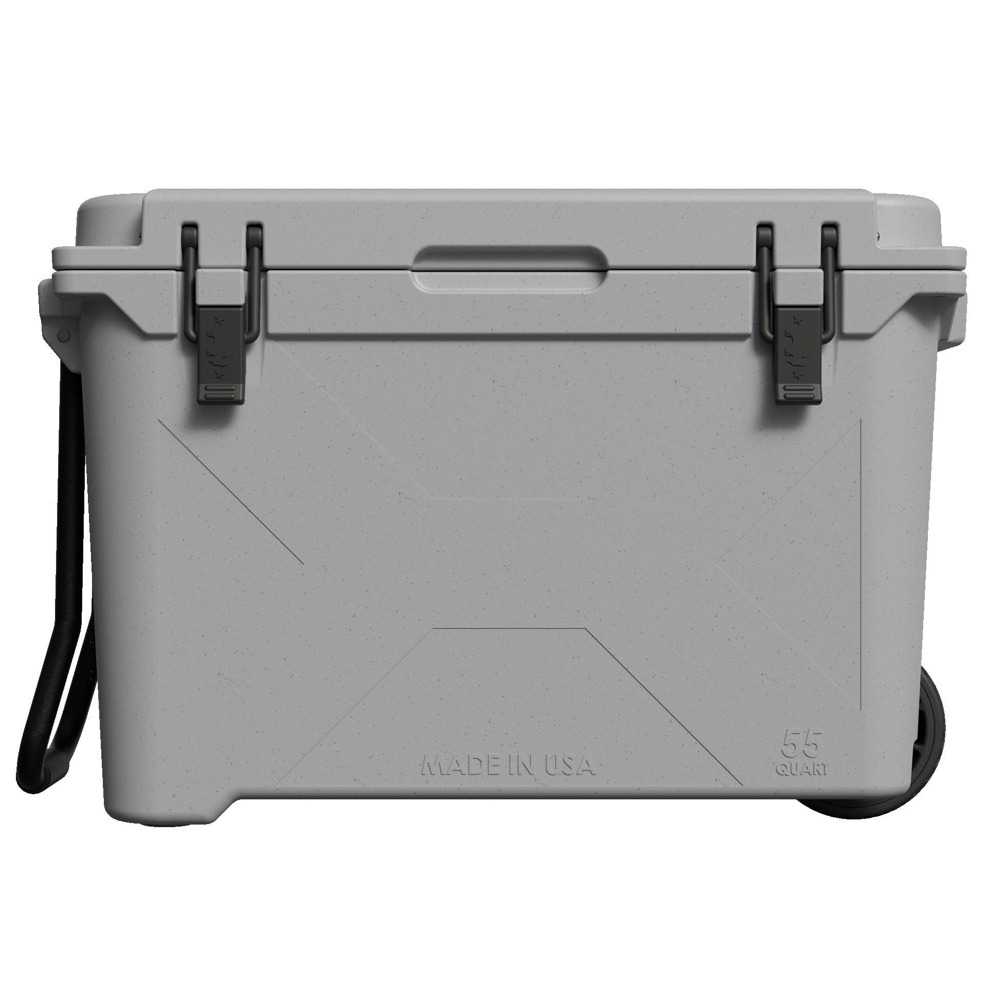 Gray 55 QT Wheeled Bison Cooler