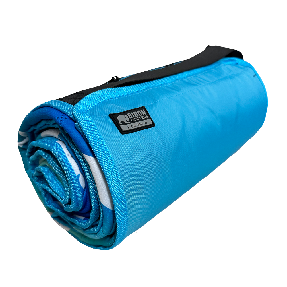 Terra Blanket - Blue Chevron