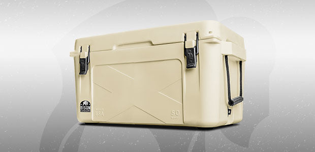 50 Quart Bison Cooler - USA Made Rotomolded Coolers