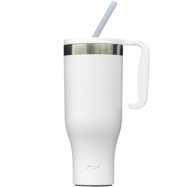 White flare3box分 White 40oz Tumbler - Mega Capacity Hydration – Bison Coolers