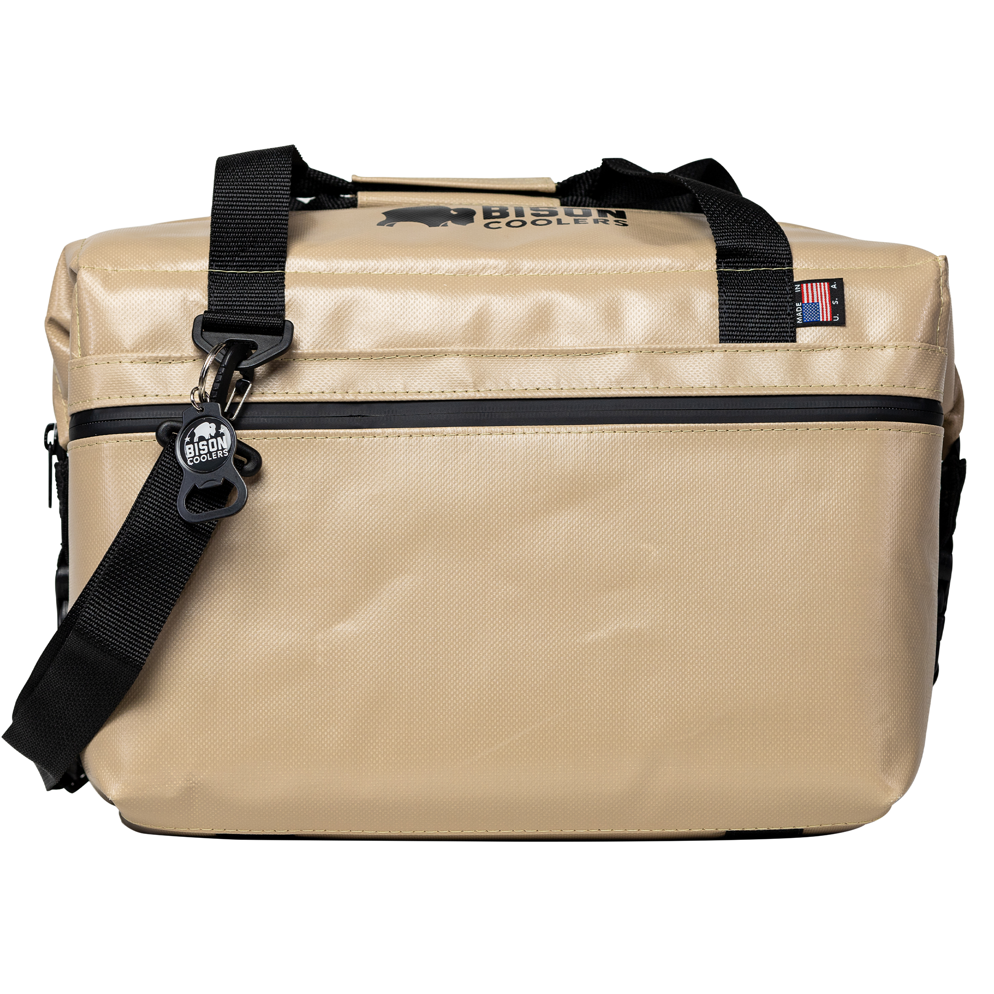 Tan Bison 24 Can -SoftPak Cooler Bag
