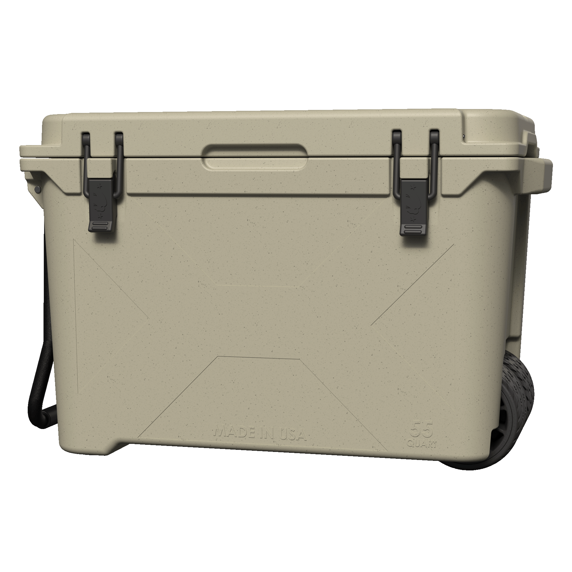 bison fishing seat box trolley Sand 55 QT Wheeled Bison Cooler / Made in the USA – Bison Coolers