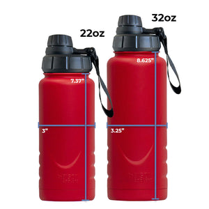 Black 22 oz Bison Bottle