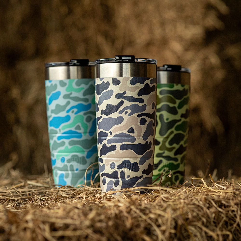 Navy 32 oz Bison Bottle - Bison Coolers