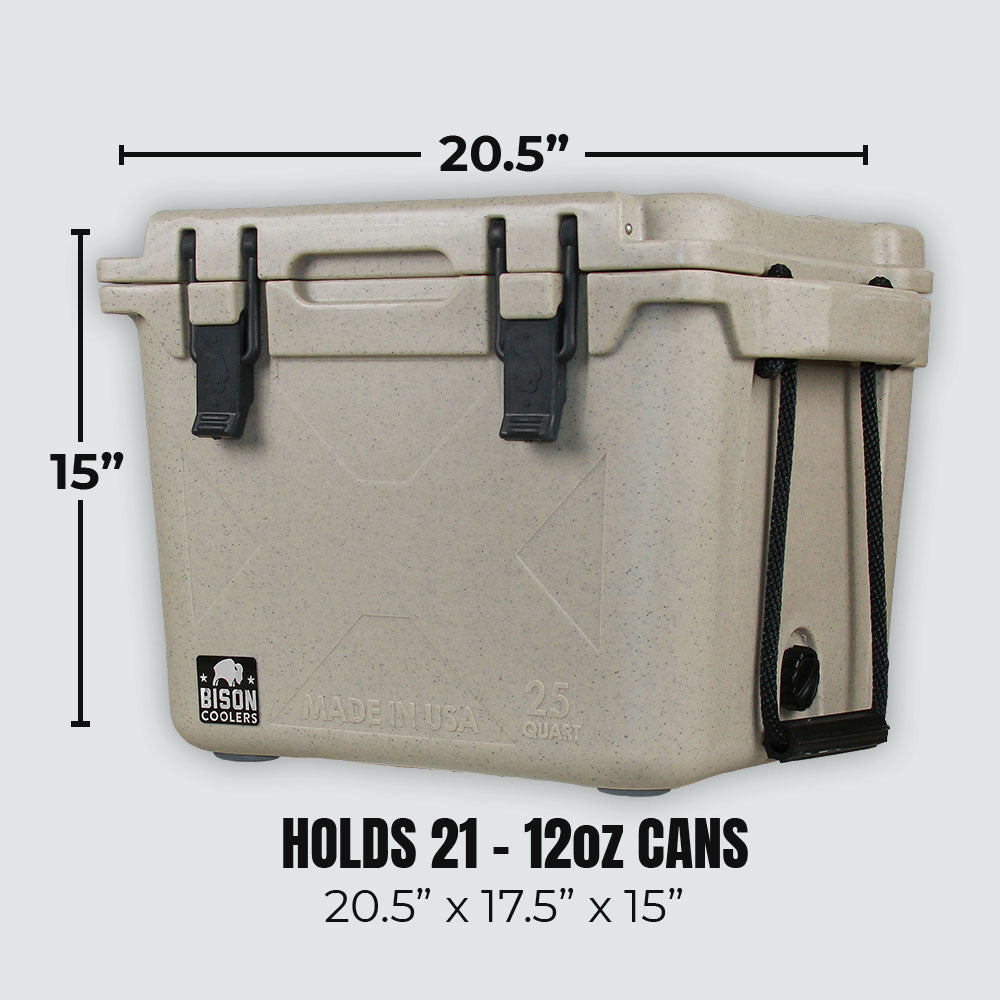 White 25 QT Bison Cooler Bison Coolers
