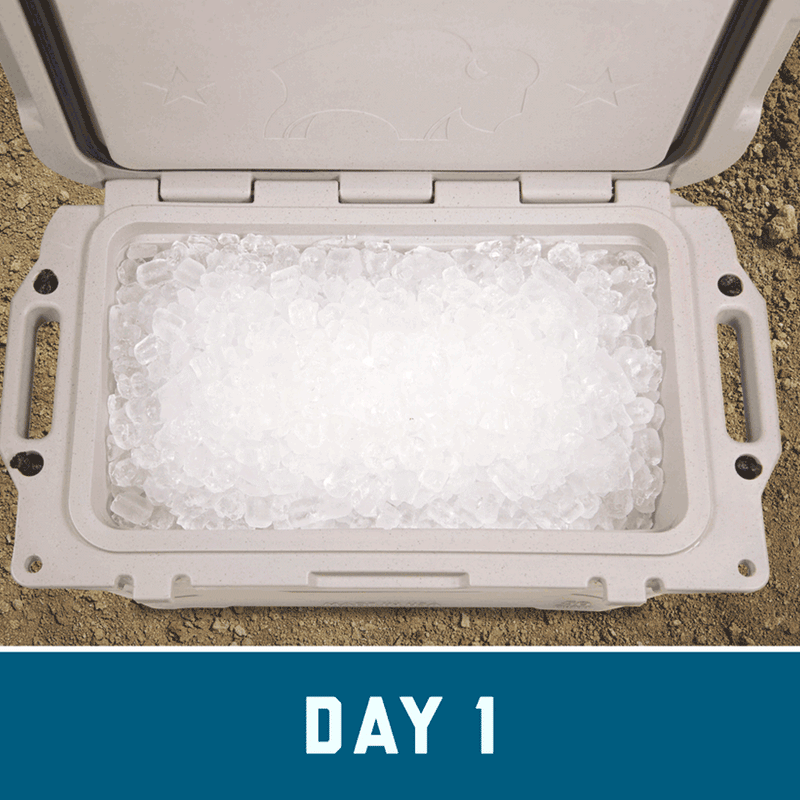 White 25 QT Bison Cooler Bison Coolers