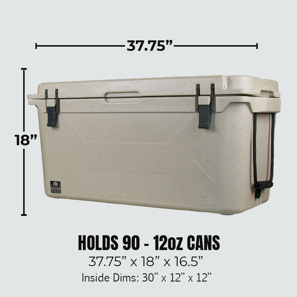 Seafoam 75 QT Bison Cooler - Lightweight & Durable – Bison