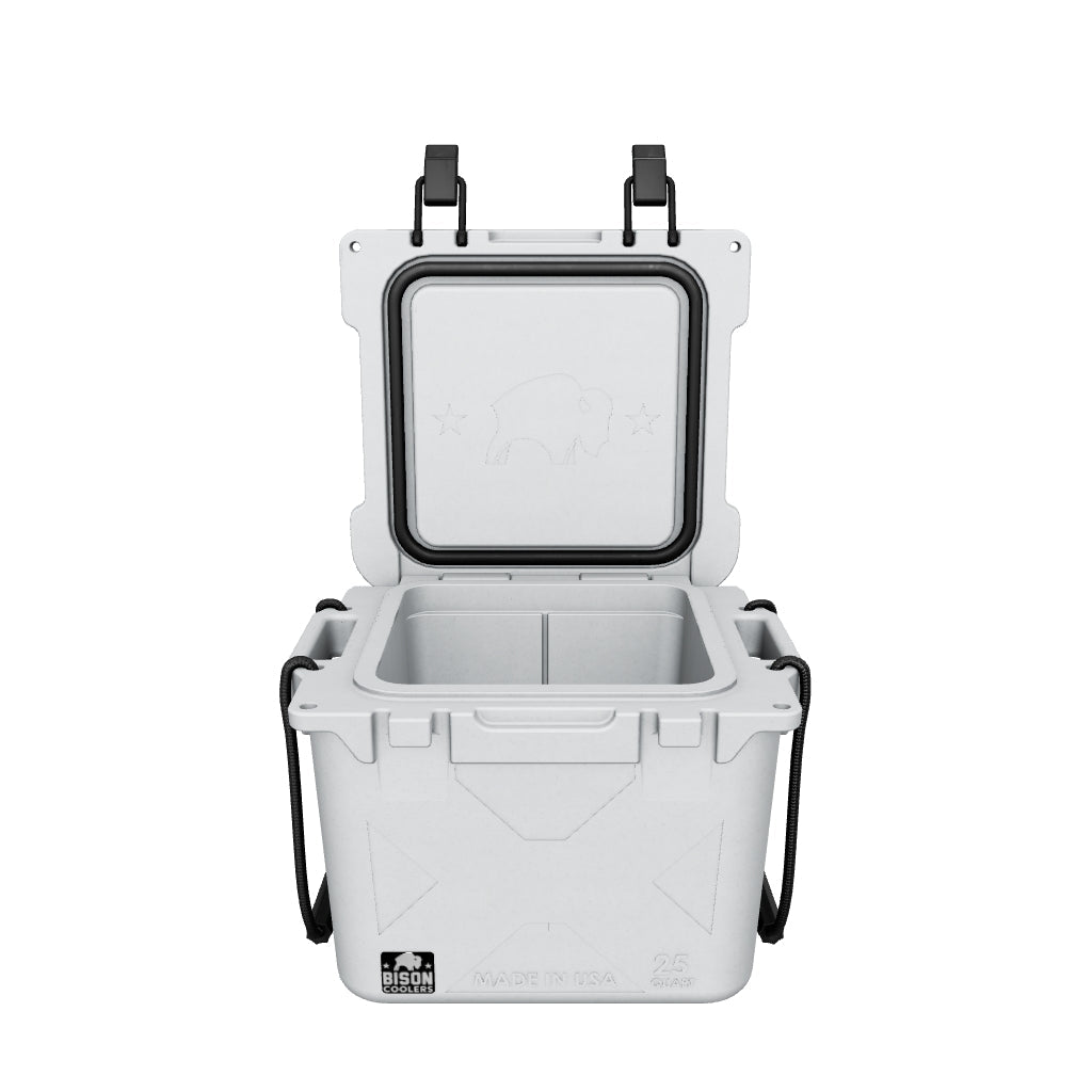 25 Qt Bison Cooler 3D model with lid open