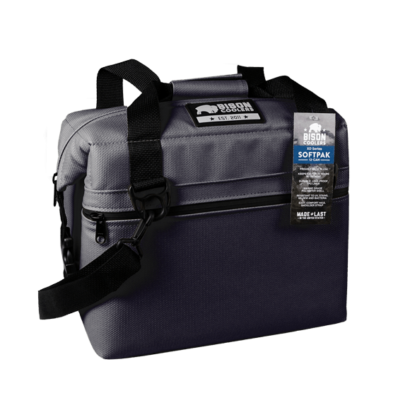 Gunmetal Bison 12 Can XD Series SoftPak Bison Coolers