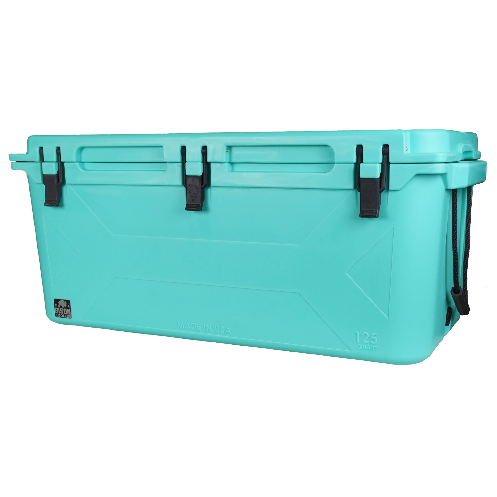 Seafoam 125 QT Bison Cooler - Ultimate Ice Retention – Bison Coolers Seafoam 125 QT Bison Cooler - Ultimate Ice Retention – Bison Coolers
