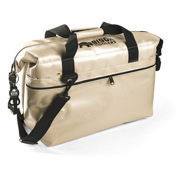 Tan Bison 24 Can -SoftPak Cooler Bag Bison Coolers