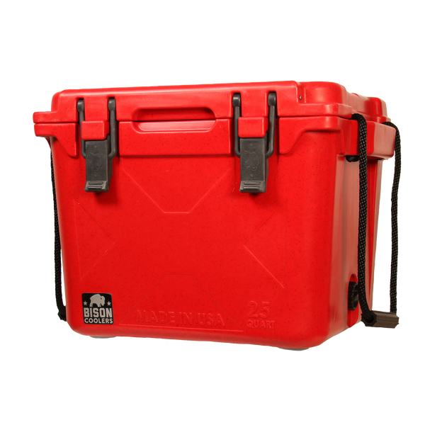 Red 25 QT Bison Cooler - Superior Ice Retention – Bison Coolers