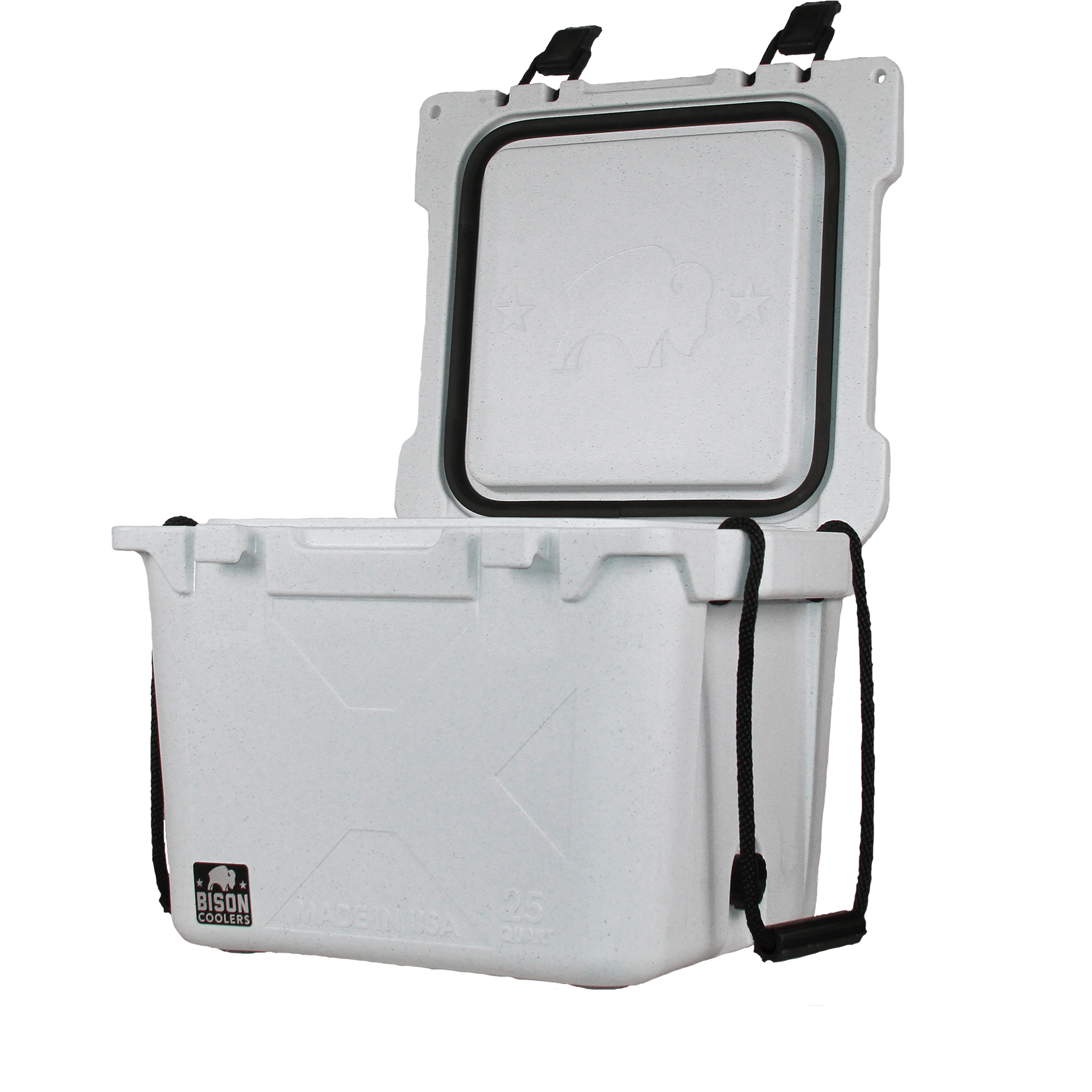 White 25 QT Bison Cooler