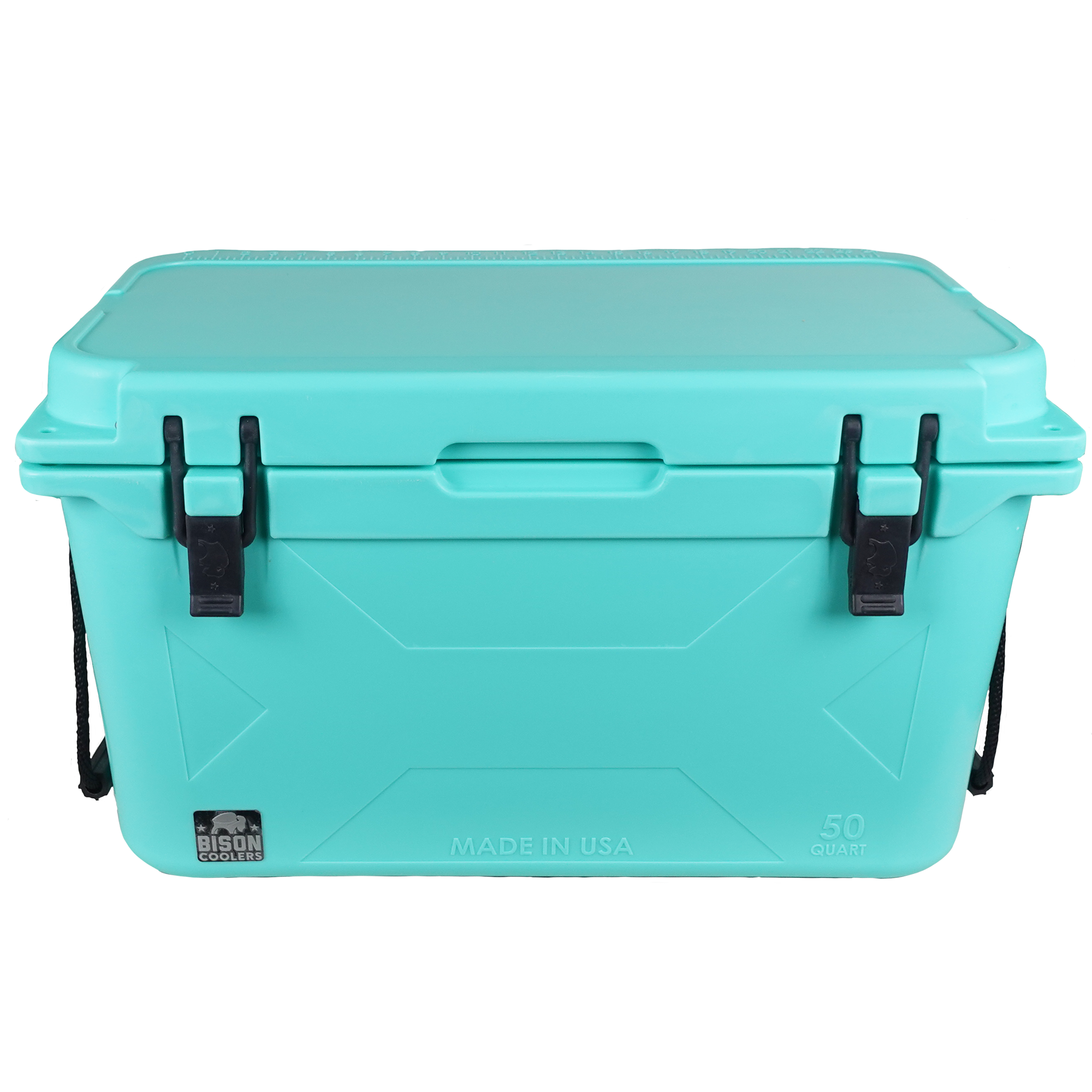 bison fishing seat box trolley Bison Coolers Seafoam 50 Quart Cooler