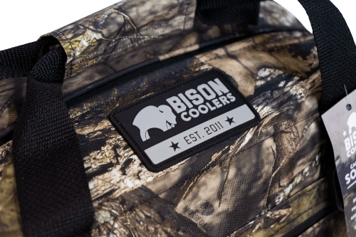 24 Can Soft Sided Cooler Camo Travel Cooler Bag Bison Coolers