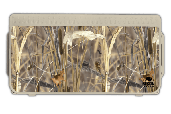 Cooler Accessories | Reeds N Weeds™  Lid Graphic from Hunting Attractions©. Best Coolers For Hunting. UV Resistant, Anti-Skid Texture, Added Durability. 